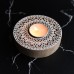 Rangoli Wooden T- Light Holder Set with 6 Soy Wax Candles